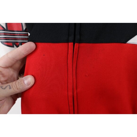 Retro Adidas Mens XL Distressed Chicago Bulls Basketball Warm Up Track Jacket - Picture 7 of 16